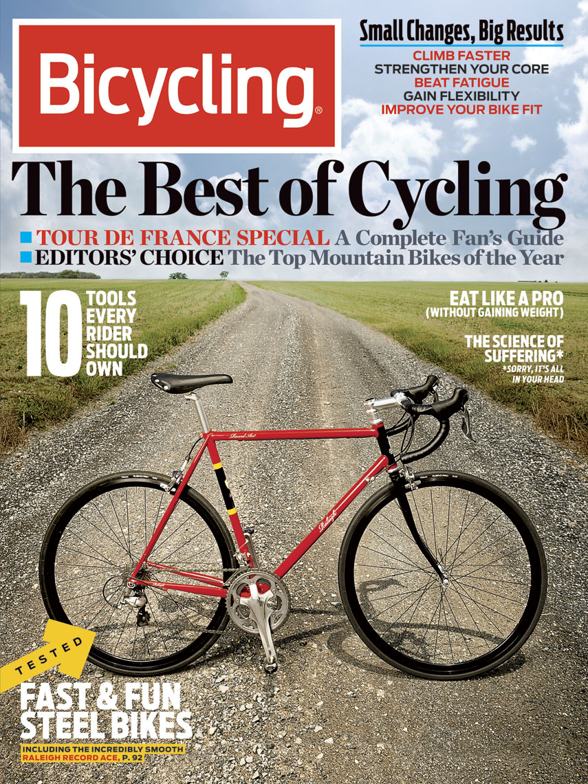 Bicycling  Magazine Cover: The Best of Cycling.  August 2012 issue