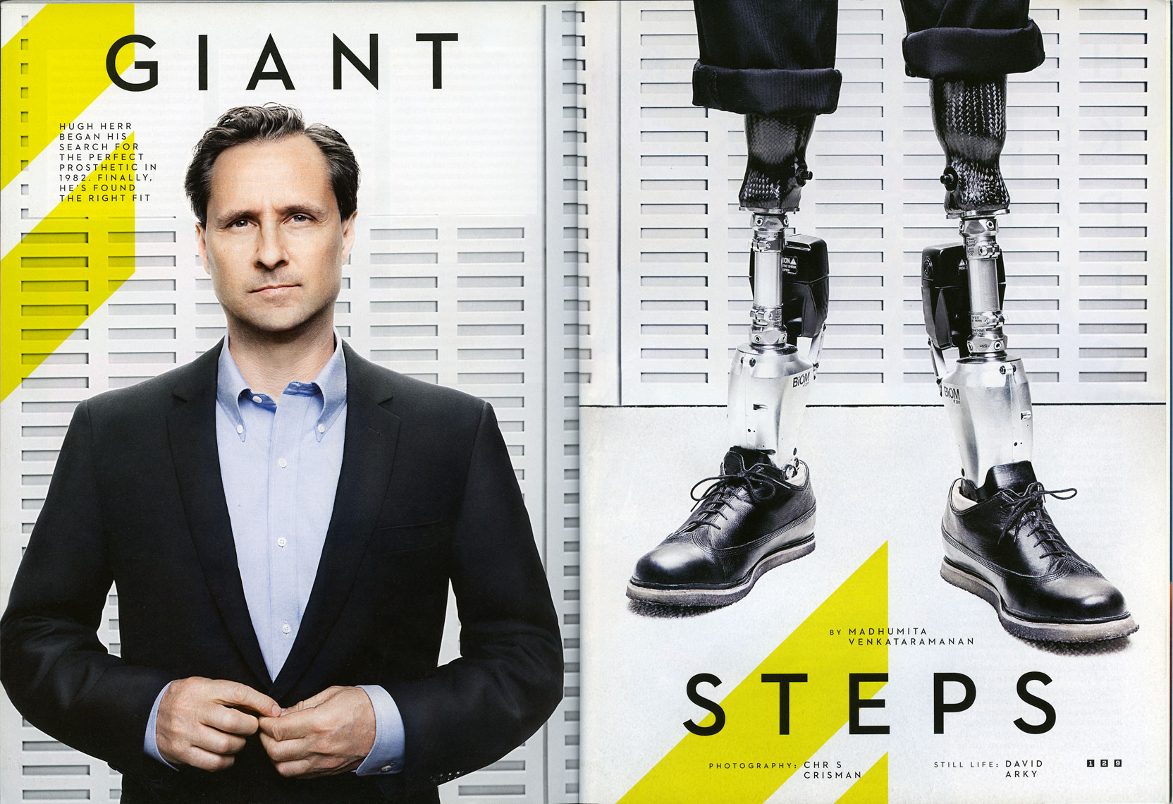  WIRED UK: The MIT MEDIA LAB. November 2012 issue  - SPREAD 7 and 8: Hugh Herr