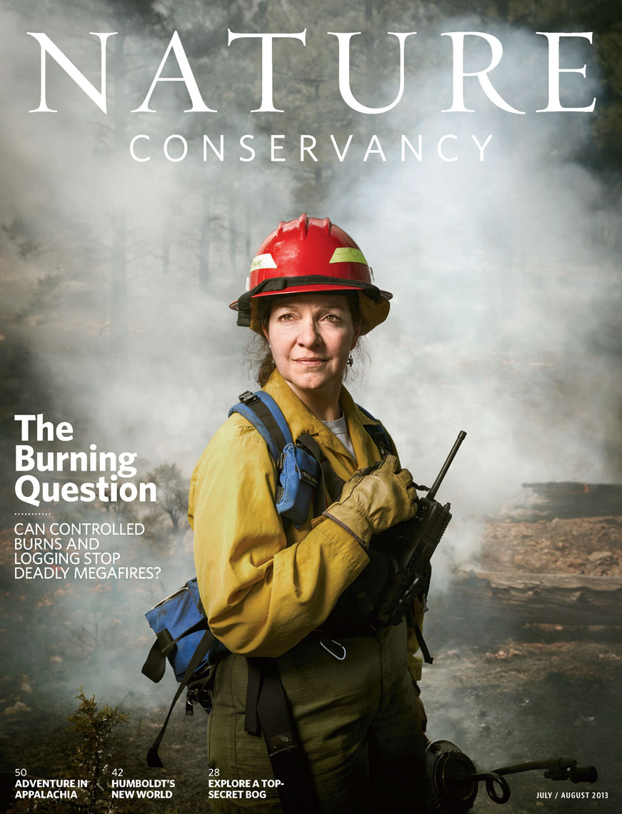 Nature Conservancy: The Burning Question. Cover: MARY LATA